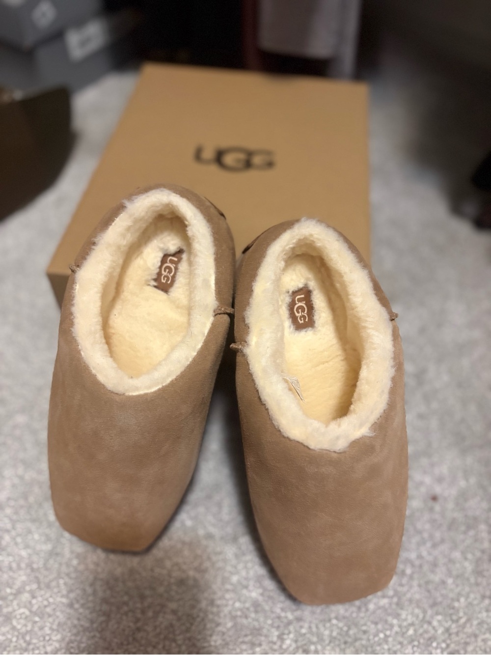 UGG Pumped Slip-On Clog in Chestnut